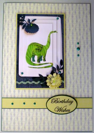 Green Dinosaur Qs by Michelle Chivers