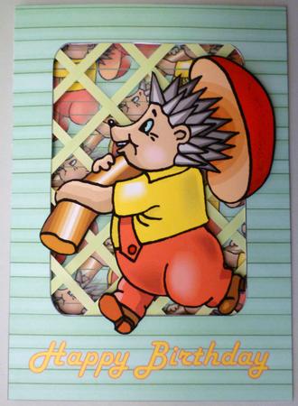 Hedgehog - Trellis Card Kit by Michelle Chivers