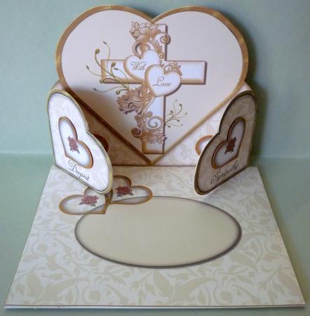 With Sympathy Heart Gatefold Card & Envelope by Michelle Chivers
