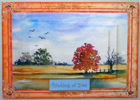 Autumn Landscape Step by Step Decoupage by Michelle Chivers
