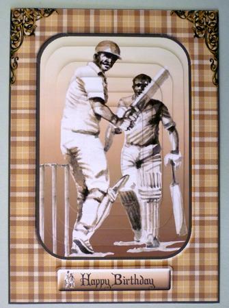 Cricketers with Pyramage by Michelle Chivers