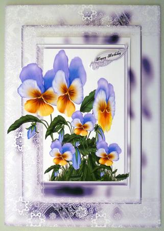 Pansies and Lace by Michelle Chivers