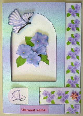 Blue Petunia - Tab Card Kit by Michelle Chivers