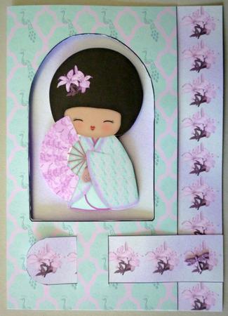 Japanese Girl - Tab Card Kit by Michelle Chivers