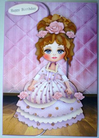 Victorian Blush Envelope Card by Michelle Chivers