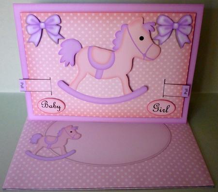 3D Rocking Horse Animated Moveable Decoupage Card Kit by Michelle Chivers