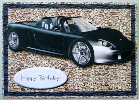 Birthday Sports Car by Michelle Chivers