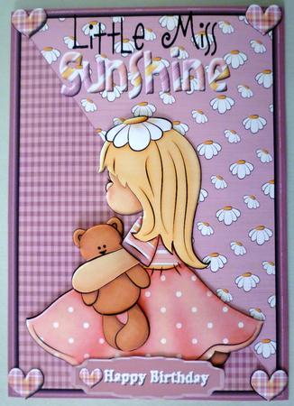 Lil Miss Sunshine with Decoupage by Michelle Chivers