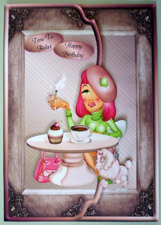 Break Before Shopping Fancy Scalloped Edge Envelope Card by Michelle Chivers