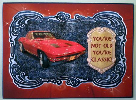 Red Hot Racer Sports Car - Special Dad, Not Old Classic by Michelle Chivers