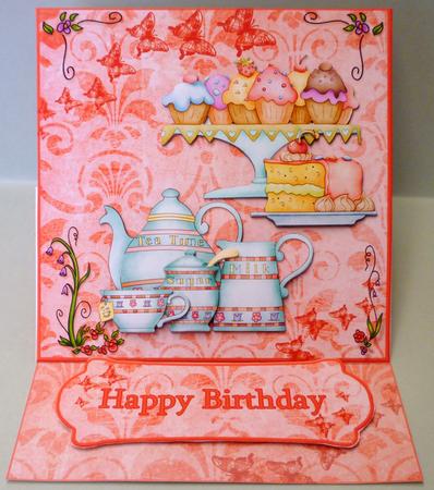 The Garden Tea Party Easel Card Kit by Michelle Chivers