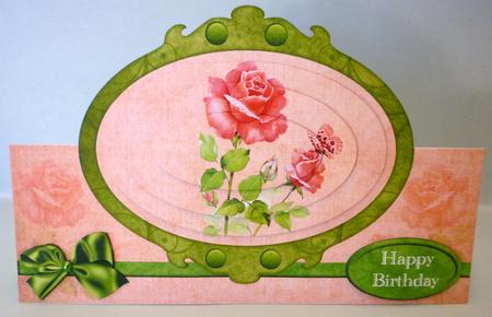 Pink Roses Over the Edge by Michelle Chivers