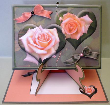 Slide-inside Rose Hearts by Michelle Chivers