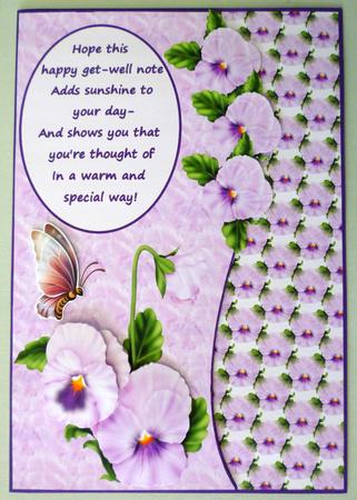 Pansy and Butterfly Get Well by Michelle Chivers
