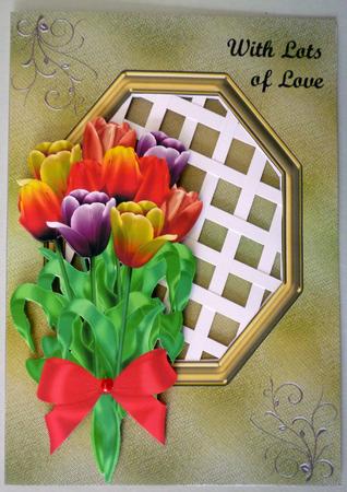 Tulip Bunch - Trellis Card Kit by Michelle Chivers