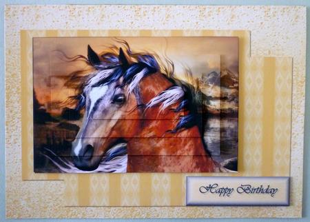 Wild Horse Card Front and Pyramid by Michelle Chivers