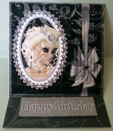 Strike a Pose Black & Grey Easel Card Kit by Michelle Chivers