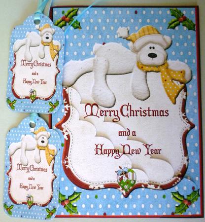 Christmas Bear Pocket Card with Tags by Michelle Chivers