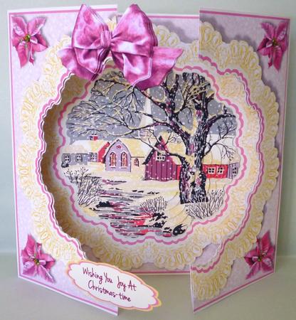 Open Fronts 7x7" Gatefold Card Kit - Winter Village by Michelle Chivers
