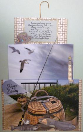Xtenda Male Fishing Birthday Card by Michelle Chivers