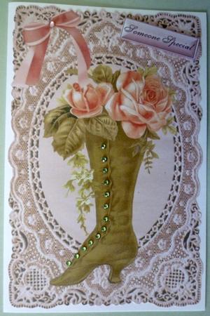Vintage Boots on Vintage Lace Toppers by Michelle Chivers