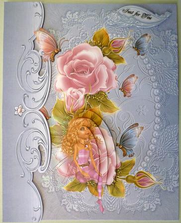 Pink Rose Fairy by Michelle Chivers