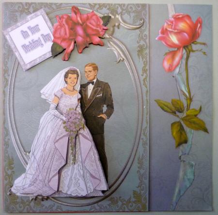 Rose Wedding Card (shortfall) by Michelle Chivers