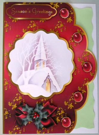 The Bleak Mid-winter A4 Scallop Card Front by Michelle Chivers