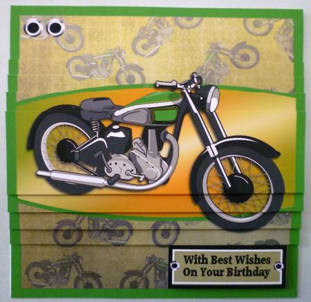 Green Motorbike by Michelle Chivers
