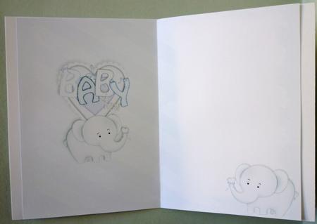 Baby Nellie in Blue Blank Insert by Michelle Chivers