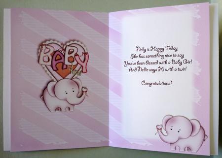 Baby Nellie in Pink Custom Verse Insert by Michelle Chivers