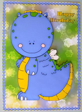 Happy Purple Dragon by Michelle Chivers