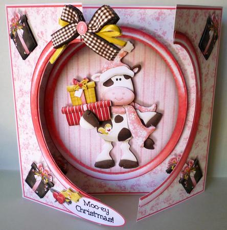 Open Fronts 7x7" Gatefold Card Kit - Moo-ey Christmas! by Michelle Chivers