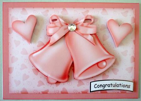 A4 Romantic Bells Card Topper by Michelle Chivers
