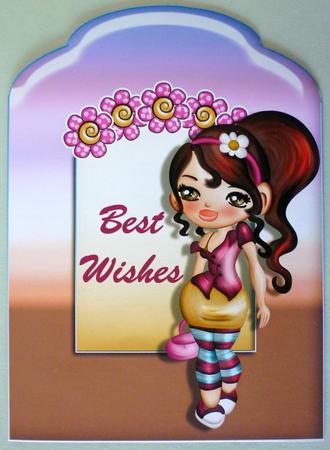 Cool Chick Scalloped Top Quick Card by Michelle Chivers