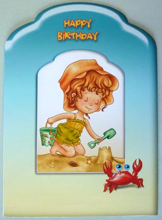 Sandcastles Scalloped Top Quick Card by Michelle Chivers