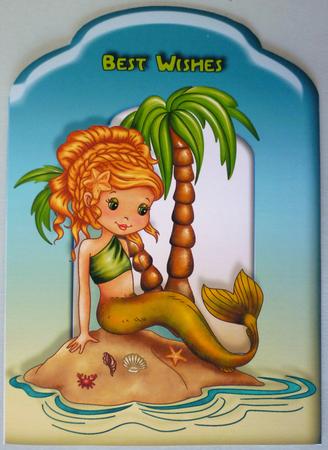 Little Mermaid Scalloped Top Quick Card by Michelle Chivers