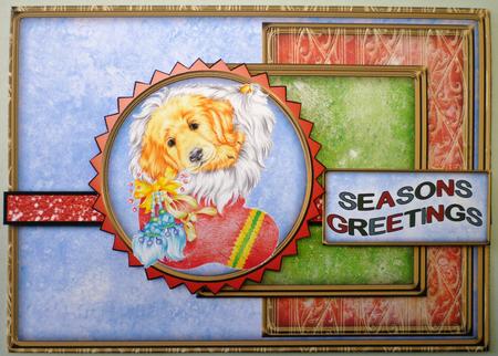 Snuggly Puppy 5x7 by Michelle Chivers