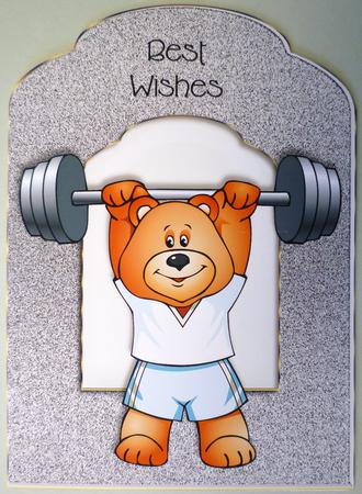 Weightlifter Scalloped Top Quick Card by Michelle Chivers