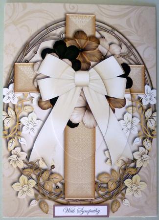 Oval Cross in Taupe Pyramid by Michelle Chivers