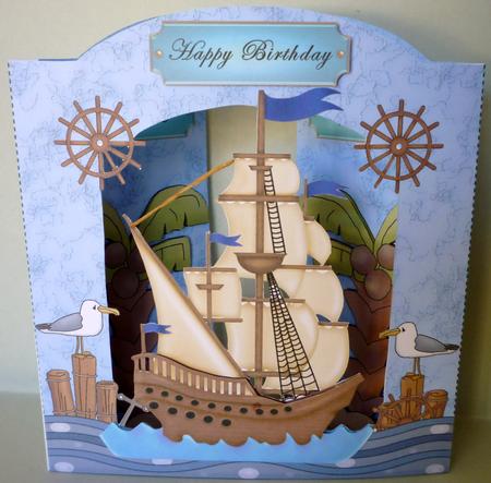 Ahoy There Back to Front Card Kit by Michelle Chivers