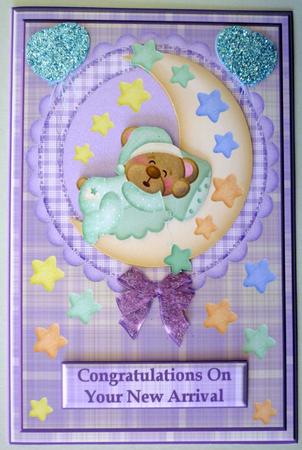 Baby Boy Decoupage Topper by Michelle Chivers