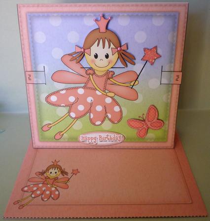 3D Fairy Twinkletoes Animated Moveable Wobble Head Card Kit by Michelle Chivers