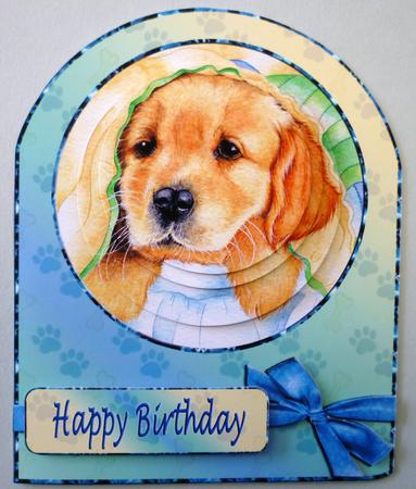 Cute Puppy Roundtop Pyramid by Michelle Chivers