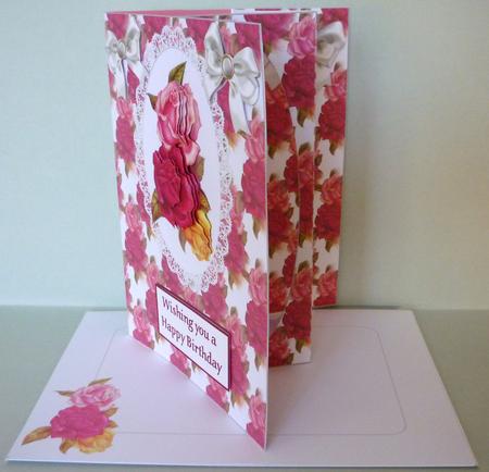 Beautiful Roses Inside Aperture Card by Michelle Chivers