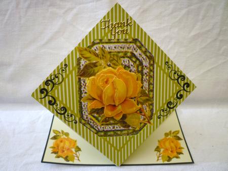 Yellow Rose Diamond Top by Michelle Chivers