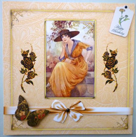 8x8 Lady Card Front by Michelle Chivers