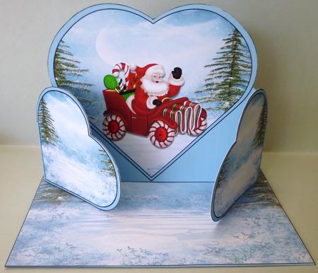 Santa Car Heart Fold Kit by Michelle Chivers