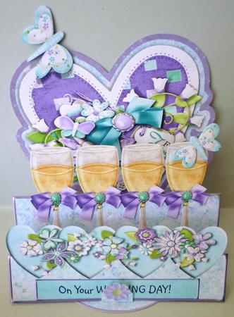Easel Stepper 3D Card Kit - a Toast to Love by Michelle Chivers