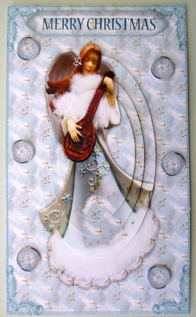 Singing Angel Oval Pyramid Card Sheet by Michelle Chivers